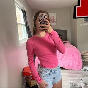 brand new hollister ribbed long sleeve top